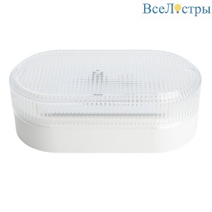 Настенно-потолочный светильник Feron 51511 Светодиодный светильник серии TR ЖКХ Овал 12Вт, 4000К, призма, IP53