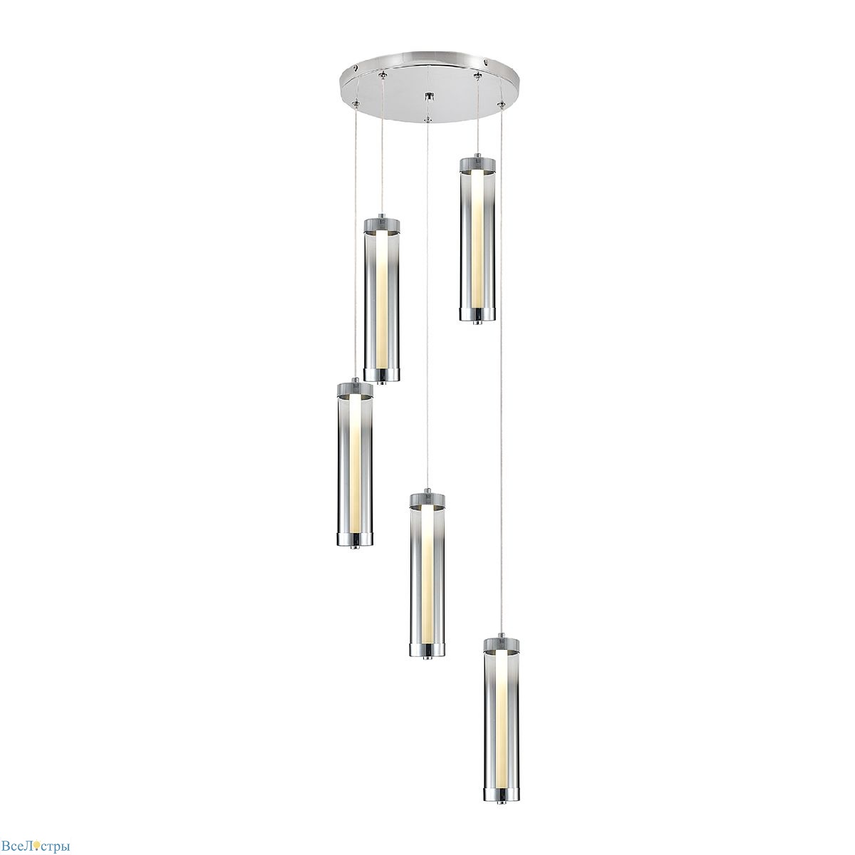 каскадная люстра indigo rilucente 11061/5p chrome v000147l