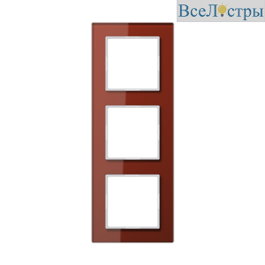 Рамка трехместная Jung AC583GLRT
