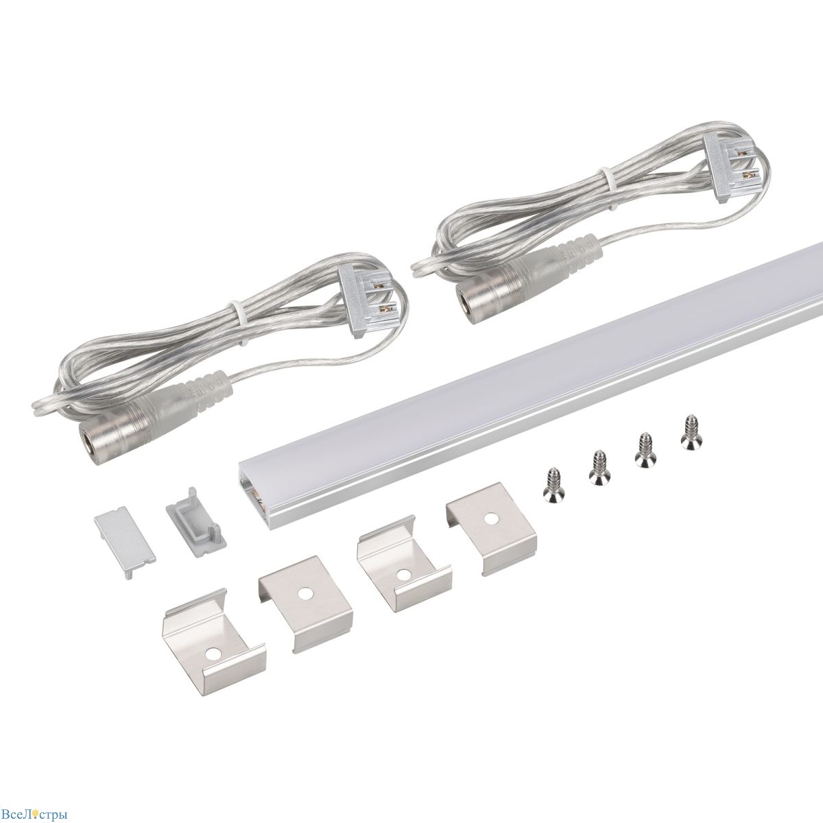 набор для светодиодной подсветки arlight arl-kit-slim-fc 24v day4000 (14 w/m, ip20, 2m) (алюминий+пластик) 053437
