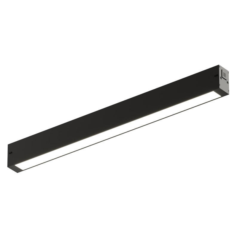 трековый однофазный светильник denkirs simple linear dk8204-bk