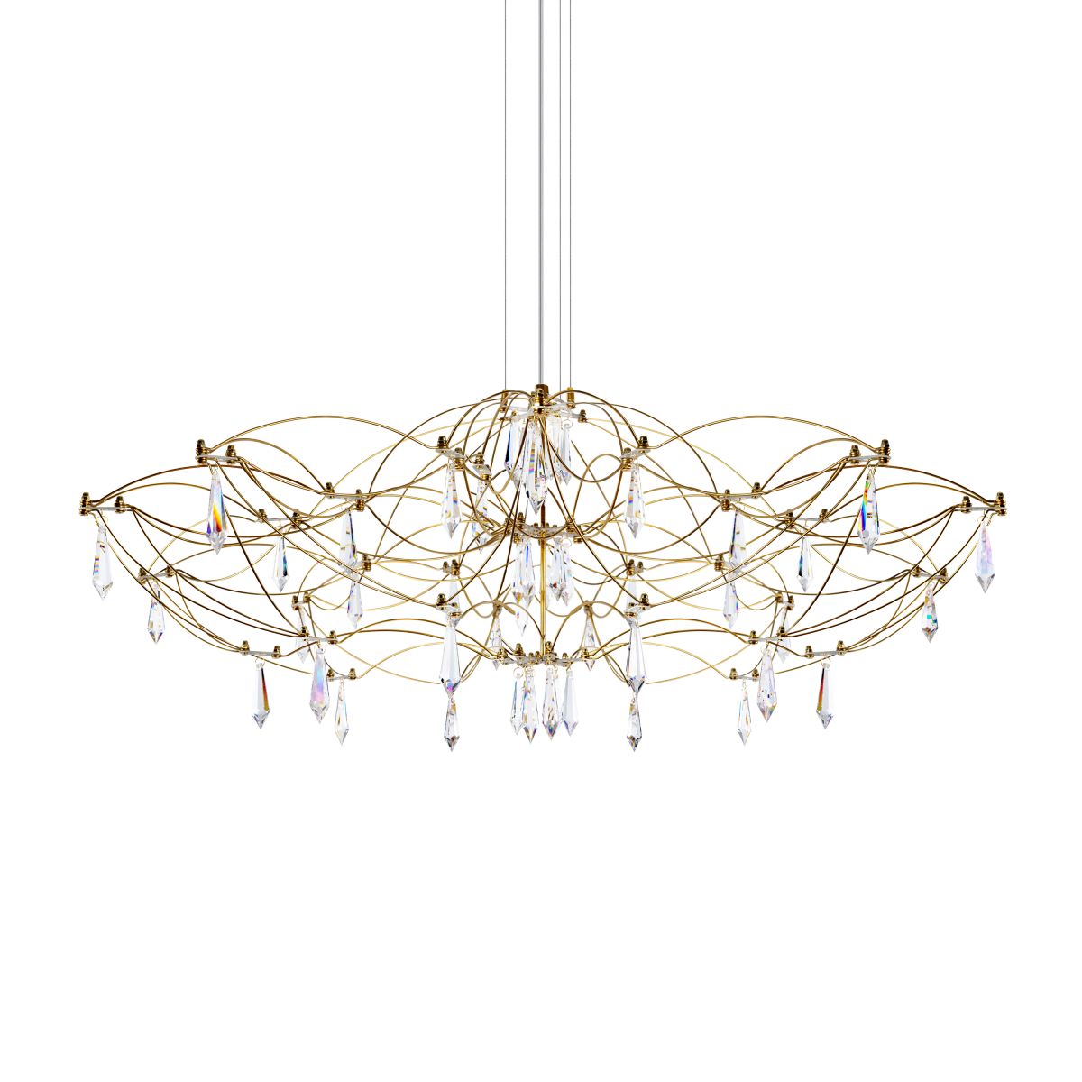подвесная люстра loft it mira 10586/900 gold asfour