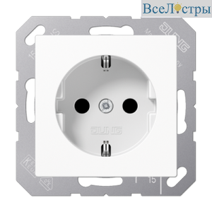 Розетка 2K+З Jung A1520WW