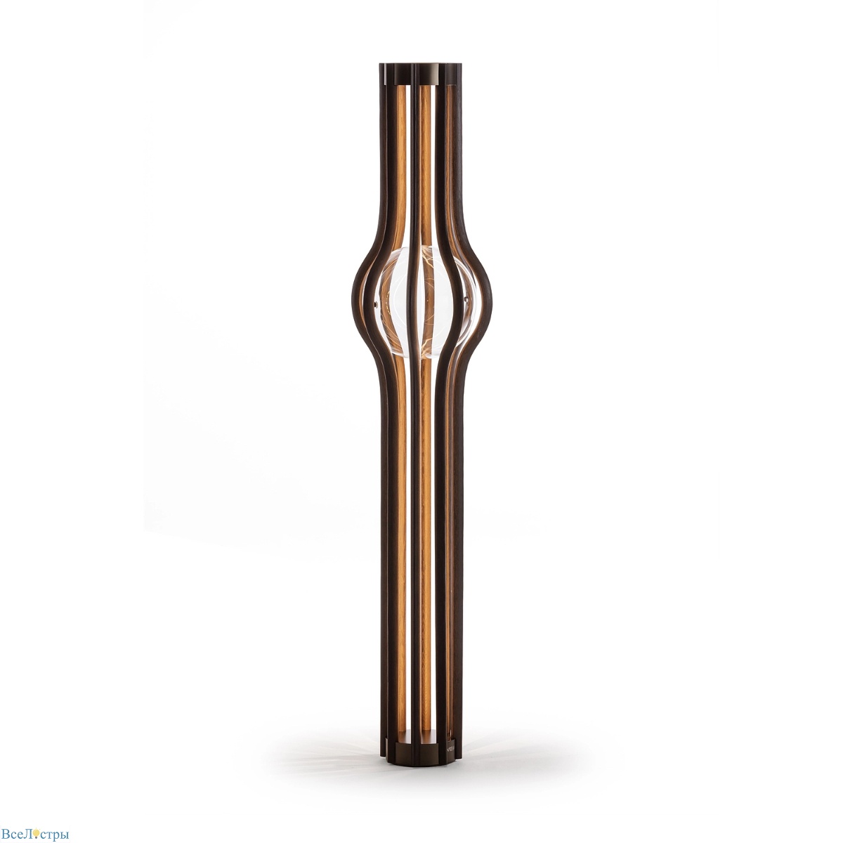 торшер delight collection ashaa mj60911f/a nut-brown