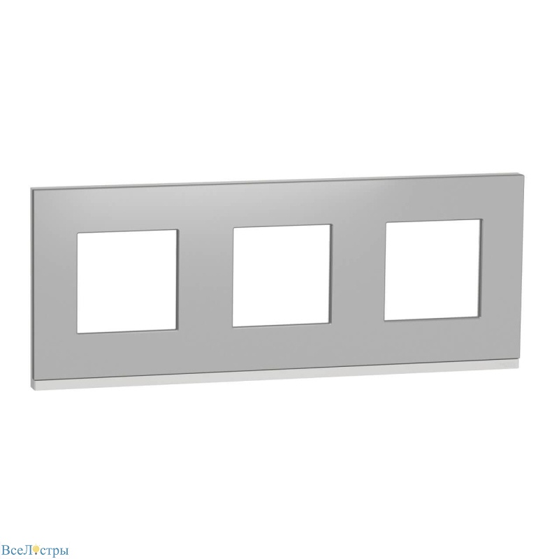 рамка 3-постовая schneider electric unica new nu600680