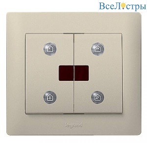 Лицевая панель Legrand Galea Life сценарного выключателя IN ONE титановая 771493