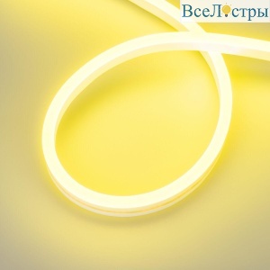 Гибкий неон Arligh 10W/m 120LED/m 2835SMD лимонный желтый 5M AURORA-PS-A120-16x8mm 24V Lemon 036693