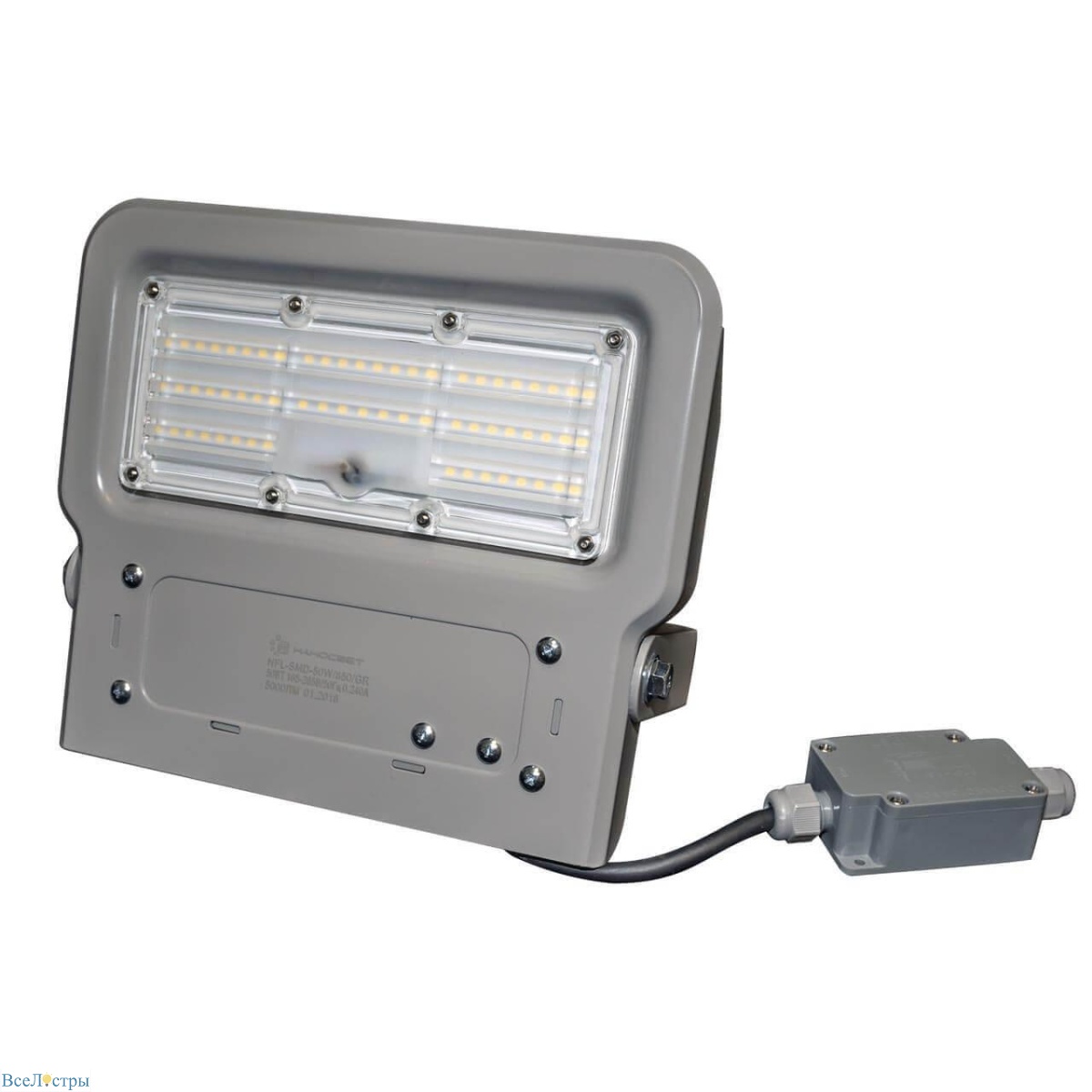 светодиодный прожектор наносвет nfl-smd-50w/850/gr l413