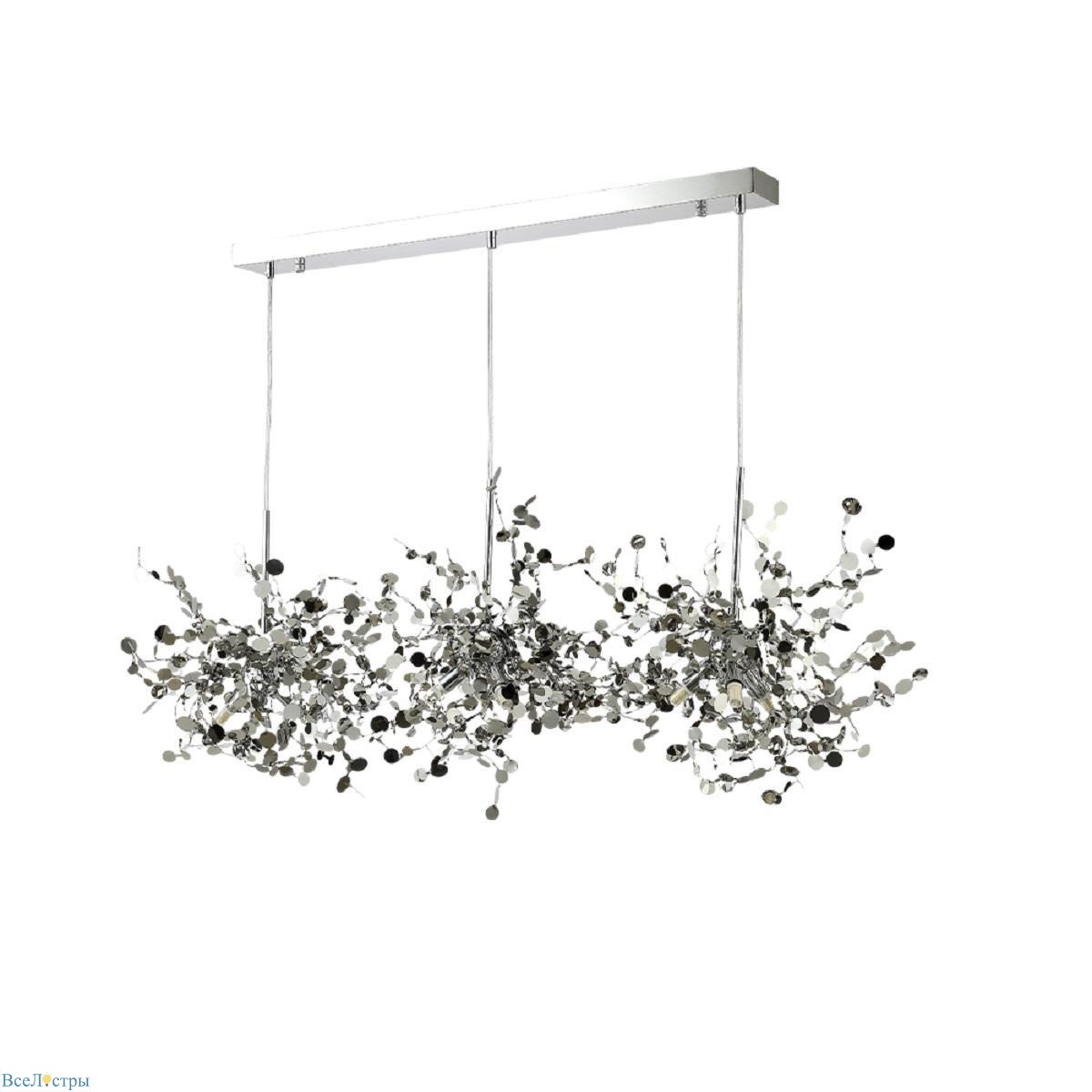 подвесная люстра crystal lux garden sp3х3 l1200 chrome