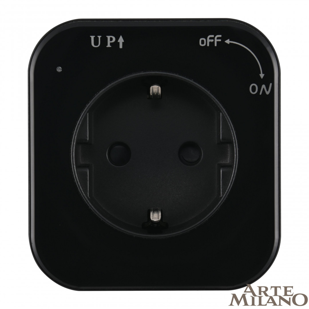 трековая розетка arte milano am-track-sockets 380022ts/es black