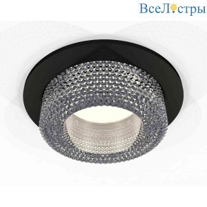 Комплект встраиваемого светильника Ambrella light Techno Spot XC7622020 SBK/CL черный песок/прозрачный (C7622, N7191)