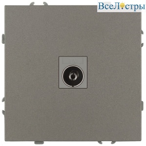 Розетка Эра Galaxy 15-3101-07 TV одиночная IP20 титан Б0070727