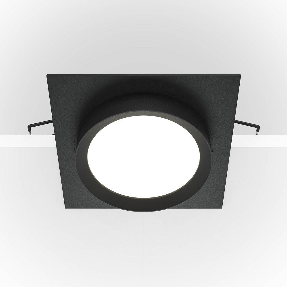 встраиваемый светильник maytoni hoop dl086-gx53-sq-b