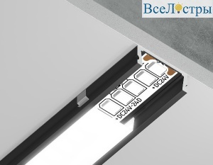 Алюминиевый накладной профиль Ambrella Light Alum Profile GP1700BK