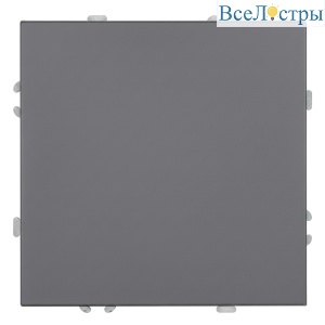 Выключатель 1-клавишный (механизм) СЗК Stekker Эмили 250В 10АRSW10-5103-10ZK платиново-серый soft touch 50238