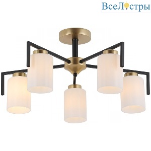Люстра на штанге Illumico IL8250-5COU-79 BK GD Dora