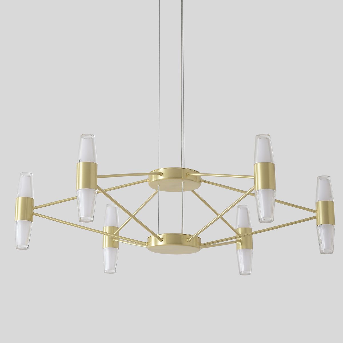 подвесная люстра crystal lux dorotea sp6 gold