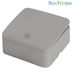 Выключатель одноклавишный Stekker София с подсветкой серебро MSW10-11-20-03 49296