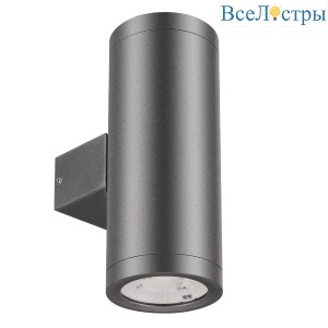 Уличный настенный светильник Arlight LGD-RAY-WALL-TWIN-R65-2x9W Day4000 (GR, 23 deg, 230V) 044850