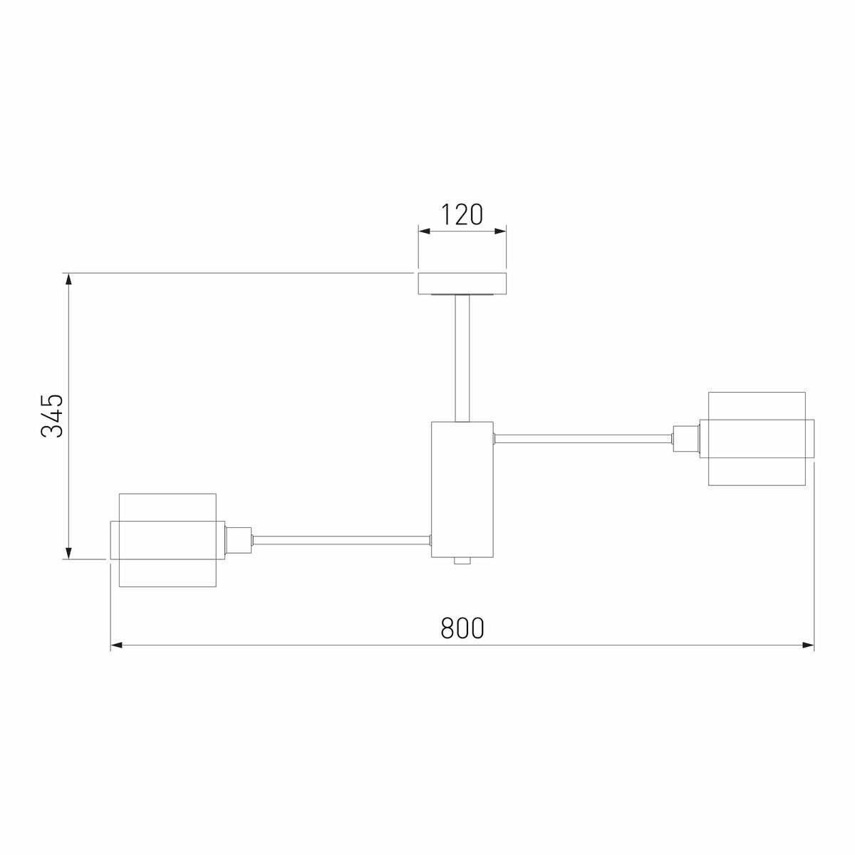 потолочная люстра eurosvet arcada 70127/8 черный