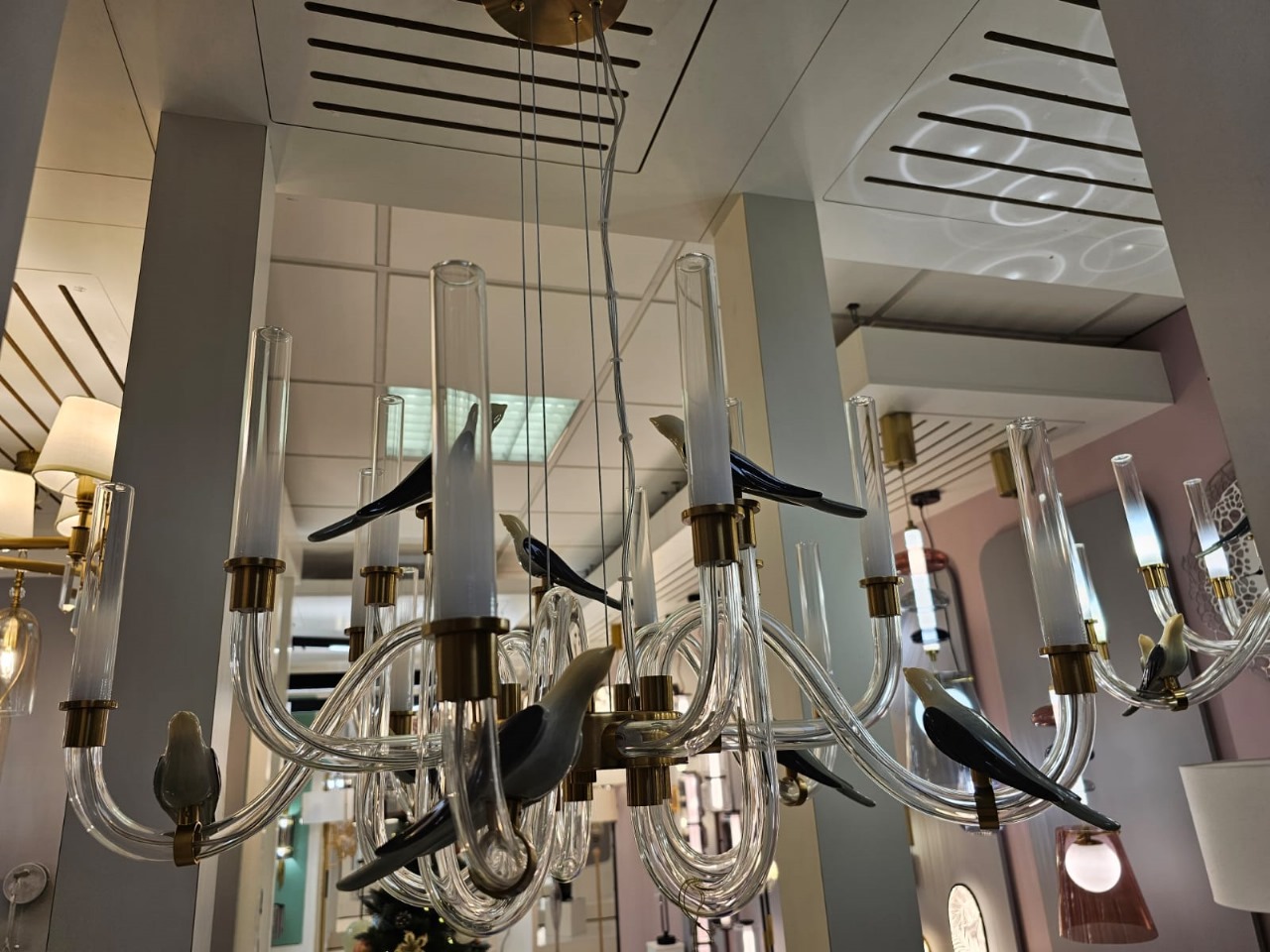 подвесная светодиодная люстра odeon light l-vision lark 5431/37l
