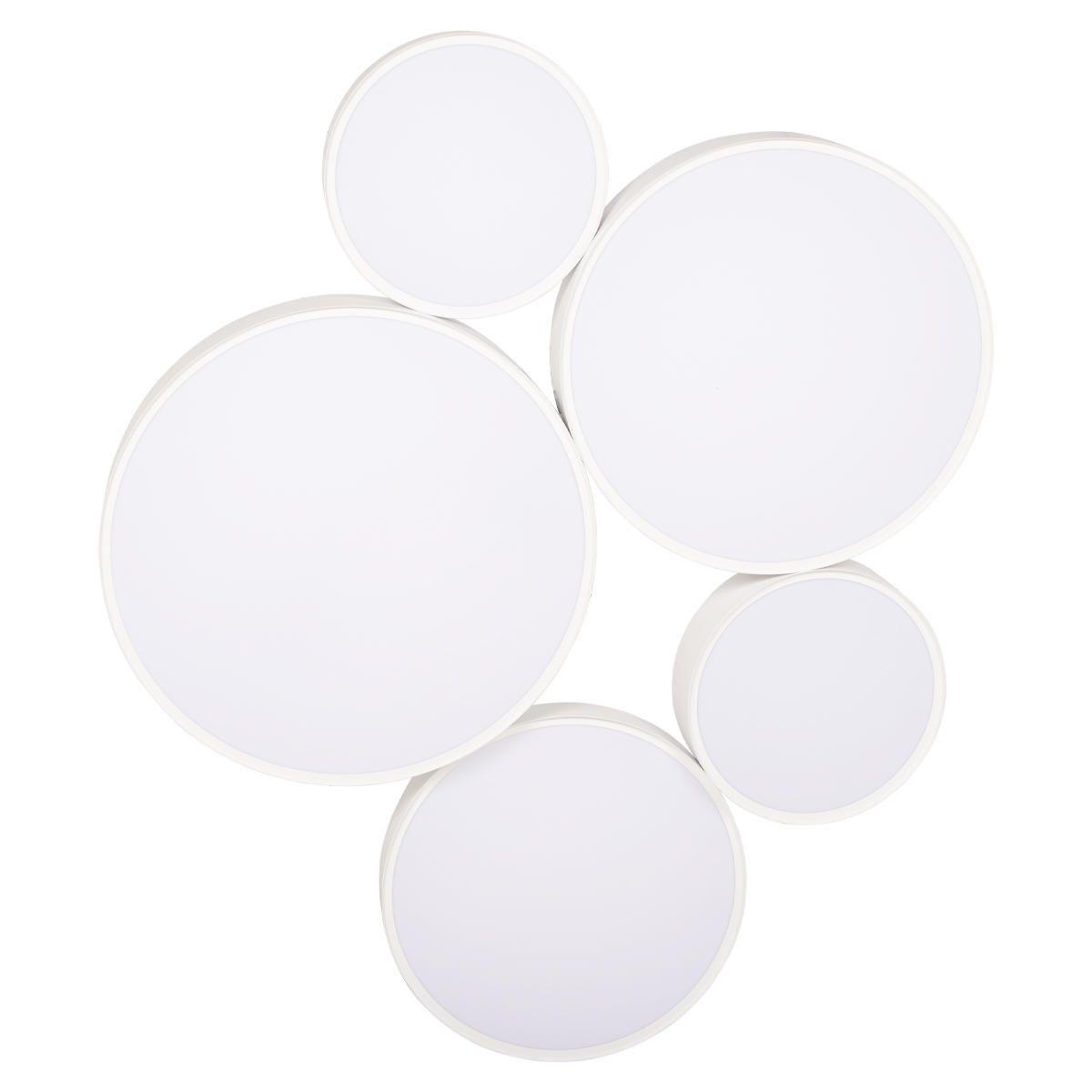 потолочная светодиодная люстра loft it drum 10218 white