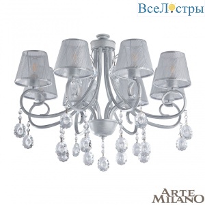 Потолочная люстра Arte Milano Amalfi 337146/8 WT+SL