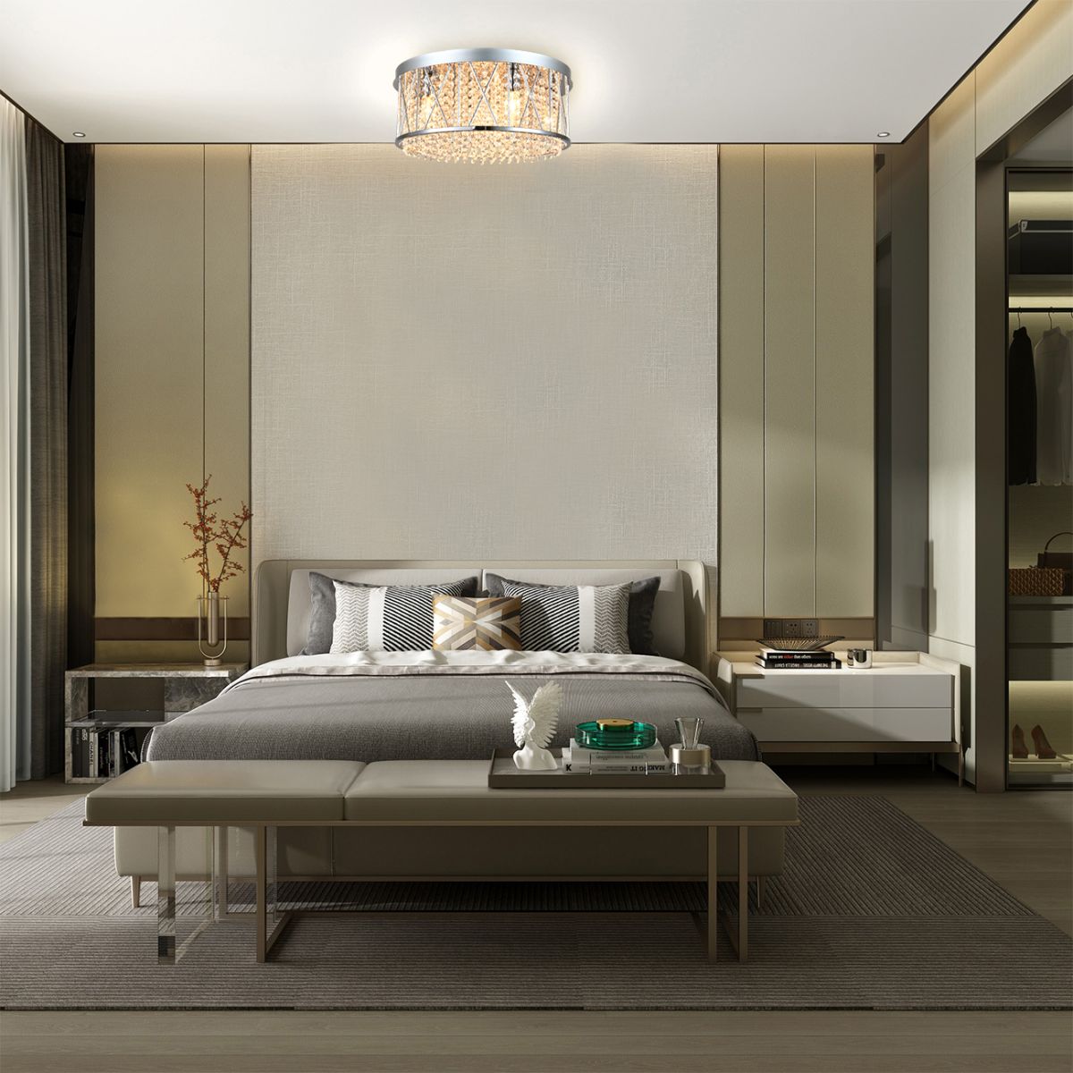 потолочный светильник escada luster 587/6 chrome