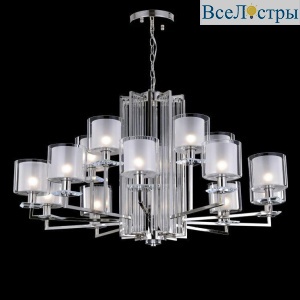 Подвесная люстра Crystal Lux Nicolas SP-PL10+5 Nickel/White