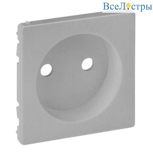 Лицевая панель Legrand Valena Life розетки б/з алюминий 754972
