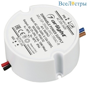 Блок питания Arlight ARJ-SP-39400-PFC-TRIAC-R (15W, 27-39V, 400mA) 040963