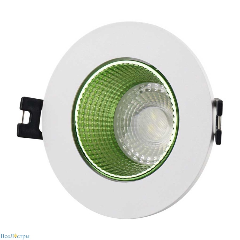 встраиваемый светильник denkirs dk3061-wh+gr