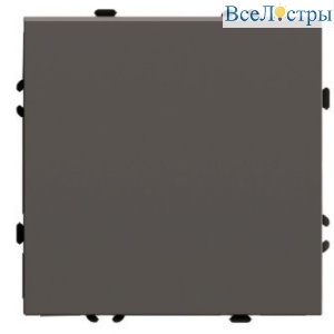 Переключатель 1-клавишный (механизм) Stekker Эмили 250В 10A RSW10-5105-09 антрацит soft touch 49919