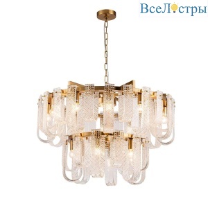 Подвесная люстра Indigo BRINA 12027/18P Brass V000366