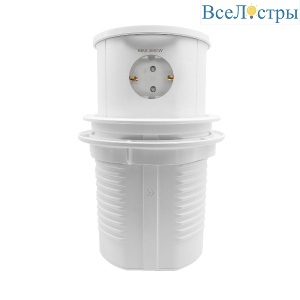 Блок розеток LK-PRF (3 секции полуавтоматический 1 USB + 1 type-C беспроводная зарядка) Mebax 00-00002872