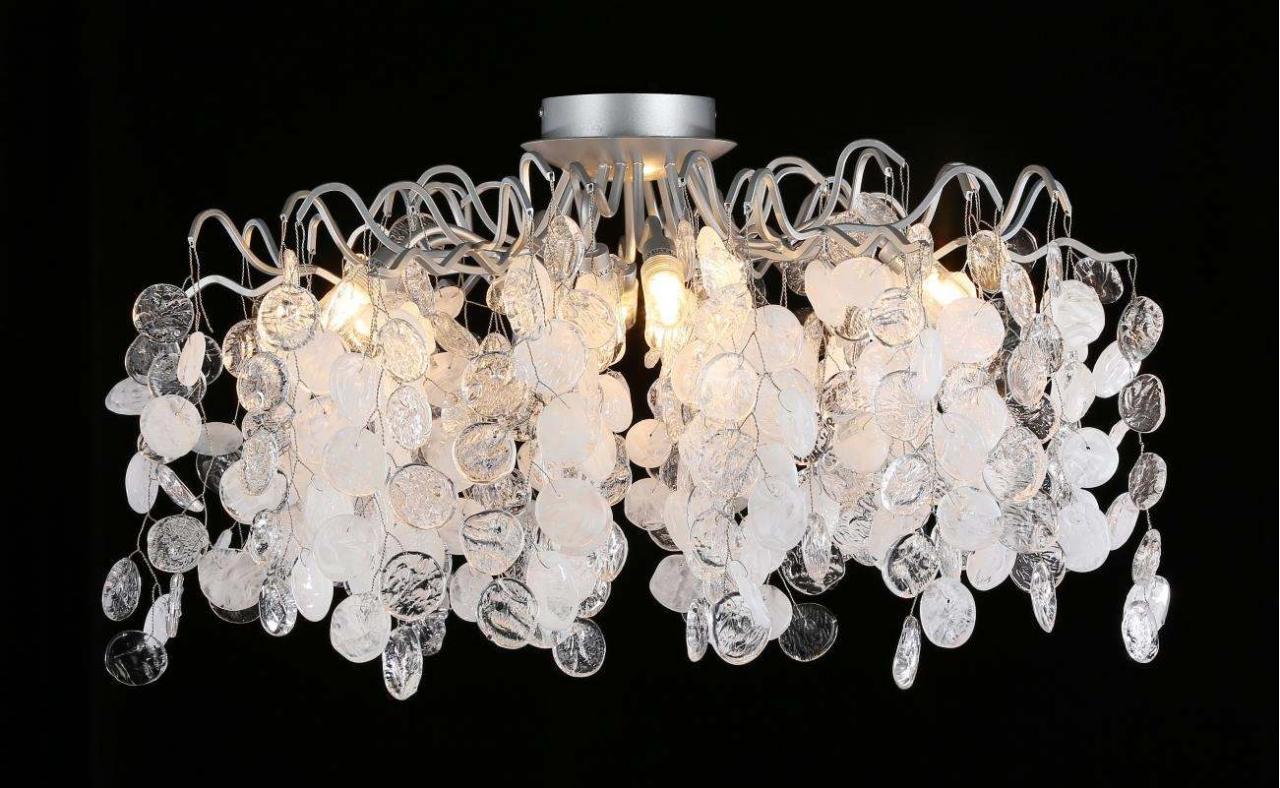 потолочная люстра crystal lux tenerife pl8 silver