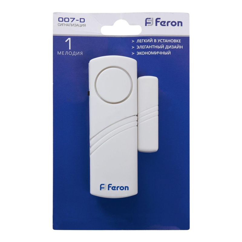 звонок-сигнализация дверной беспроводной feron 23602