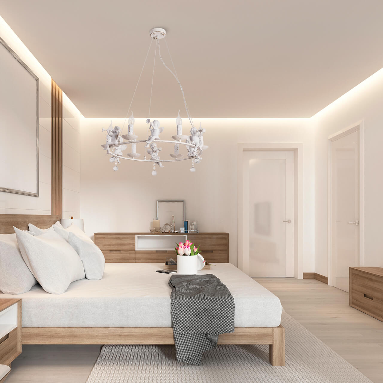 подвесная люстра arte lamp amur a1133sp-6wg