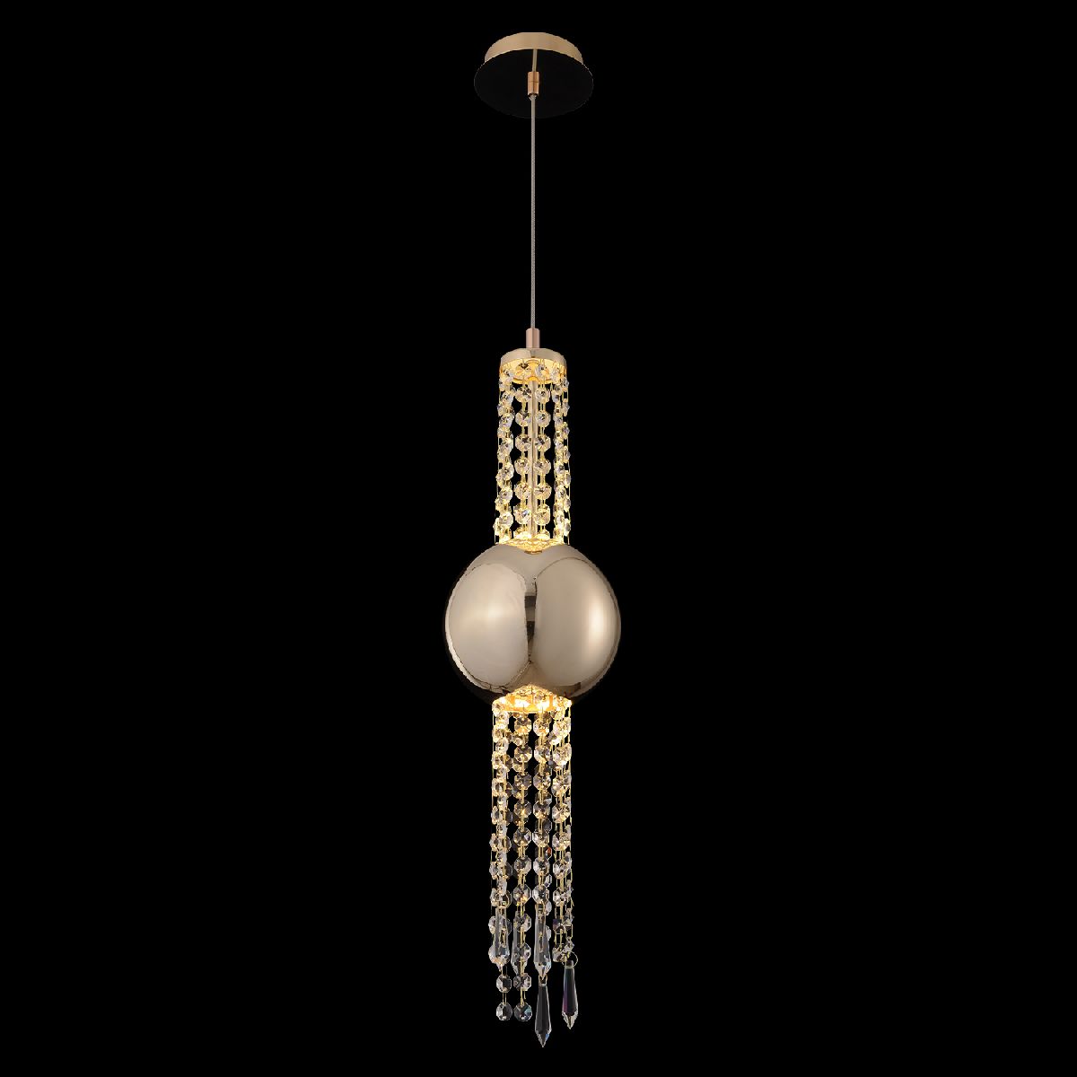 подвесной светильник crystal lux navajo sp3w led gold
