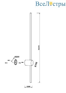 Настенный светильник Maytoni Light stick MOD237WL-L11BS3K