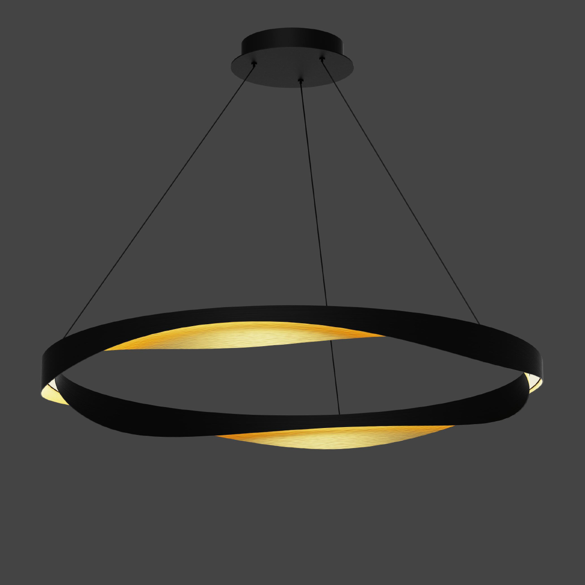 подвесная люстра delight collection md22001046-1b black/gold