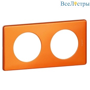 Рамка 2-постовая Legrand Celiane оранж пунктум 068762