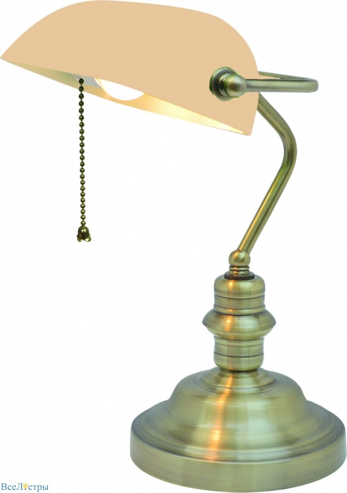 настольная лампа arte lamp banker a2493lt-1ab