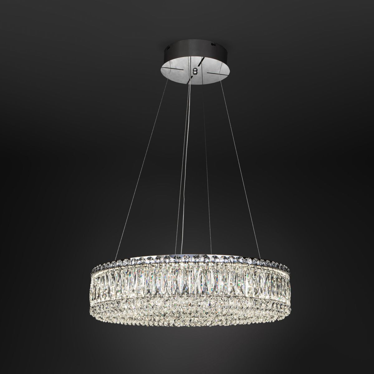 подвесная люстра eurosvet iride 101007 led хром a071458