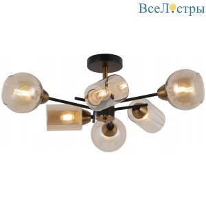 Потолочная люстра Illumico IL8243-6COU-79 BK GD