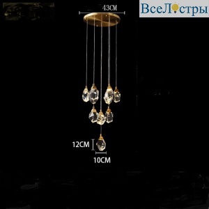 Каскадная люстра ImperiumLoft Cristel One 193599-26