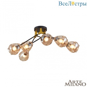 Потолочная люстра Arte Milano Amalfi 252588/6 Br