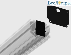Комплект заглушек для магнитного шинопровода  2шт Ambrella Light Track System GL1066
