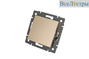 Механизм выключателя одноклавишный перекрёстный Arlight SWT-MKX1-PL-GD-V (250V, 10A) 049878