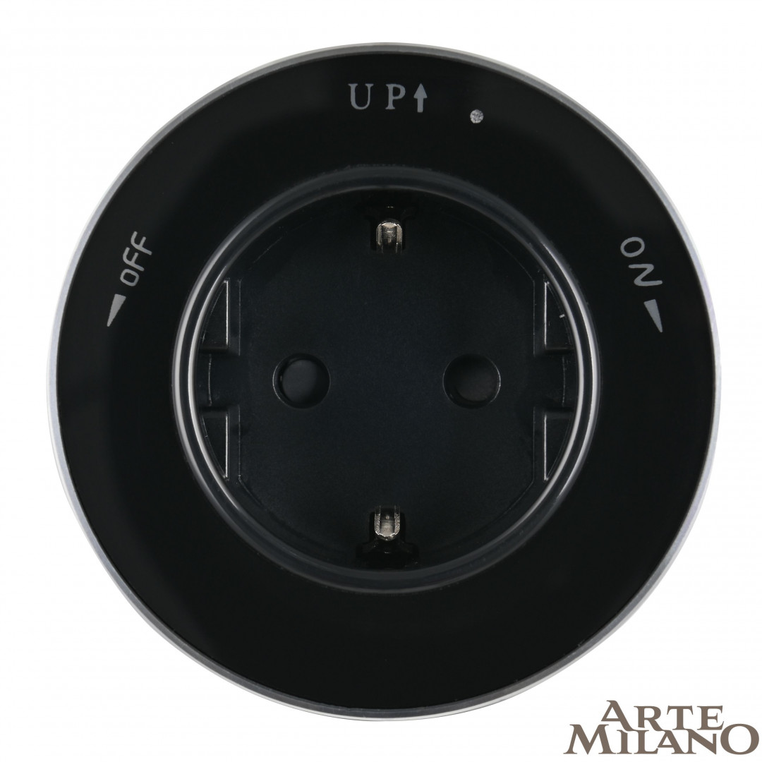 трековая розетка arte milano am-track-sockets 380011ts/es black